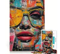 Puzzle per adulti da 1000 pezzi con graffiti urbani e arte di strada,gioco di logica,taglio di precisione,bordi lisci,regalo perfetto per riunioni di famiglia (38x26cm)