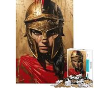 Puzzle per adulti da 1000 pezzi con guerriere gioco rilassante taglio di precisione sfida stimolante idea regalo (dimensioni 38x26cm)