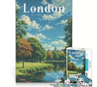 Puzzle per adulti da 1000 pezzi con Hyde Park, Londra, ideale per rilassarsi, divertirsi a casa e rafforzare l'amore di coppia 50x75cm
