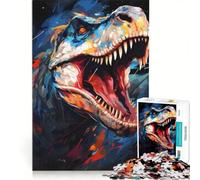 Puzzle per adulti da 1000 pezzi con i dinosauri giocattolo educativo taglio di precisione ideale per rafforzare il legame di coppia 50x75cm