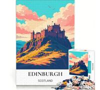 Puzzle per adulti da 1000 pezzi con il Castello di Edimburgo, gioco educativo, decorazione da parete, regalo di compleanno, regalo di viaggio 38x52cm