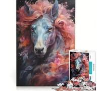 Puzzle per adulti da 1000 pezzi con il cavallo Spirit Horse antistress difficile e stimolante gioco dal design accattivante 38x26cm