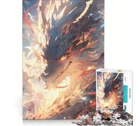 Puzzle per adulti da 1000 pezzi con il drago più bello degli anime, gioco rilassante, migliora la memoria, compleanno e Natale 38x52cm