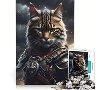 Puzzle per adulti da 1000 pezzi con il gatto armato e arrabbiato, gioco rompicapo per tutta la famiglia, da aggiungere alla lista dei desideri con Babbo Natale 38x52cm
