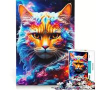 Puzzle per adulti da 1000 pezzi con il gatto caotico, gioco pratico, rilassante e stimolante per la mente, ideale come decorazione da scrivania 38x26cm