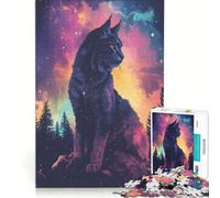 Puzzle per adulti da 1000 pezzi con il Gatto Cosmico, gioco per famiglie, difficile e stimolante, compleanno e Natale 38x52cm