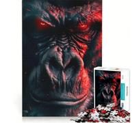 Puzzle per adulti da 1000 pezzi con il gorilla arrabbiato, gioco pratico, ideale per passare il tempo durante le vacanze a casa e per rafforzare l'amore di coppia 38x26cm