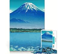 Puzzle per adulti da 1000 pezzi con il lago Shoji e il monte Fuji, gioco di precisione, giocattolo stimolante per la mente, per il tempo libero, regalo di compleanno (38x52cm)
