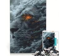 Puzzle per adulti da 1000 pezzi con il leone misterioso gioco pratico rilassante e stimolante per la mente regalo di compleanno regalo di viaggio 50x75cm