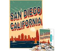 Puzzle per adulti da 1000 pezzi con il lungomare di San Diego Un gioco avvincente per coltivare la pazienza ideale per tutta la famiglia perfetto per decorare la casa o come regalo divertente