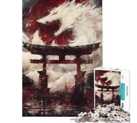 Puzzle per adulti da 1000 pezzi con il Lupo Bianco e il Portale Spirituale ideale per compleanni e Natale antistress e divertimento per maggiori di 14 anni (38x26cm)