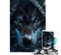Puzzle per adulti da 1000 pezzi con il misterioso lupo ideale per compleanni e Natale Gioco di precisione con taglio manuale adatto a partire dai 14 anni (38x26cm)