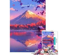 Puzzle per adulti da 1000 pezzi con il Monte Fuji in autunno Giochi divertenti e coinvolgenti per coltivare la pazienza Ottimo regalo per gli amanti dei giochi Assemblaggio del modello (38x26cm)