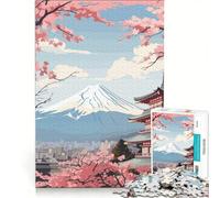 Puzzle per adulti da 1000 pezzi con il Monte Fuji in Giappone, giochi per famiglie, analisi e logica, regalo per amici e parenti 50x75cm
