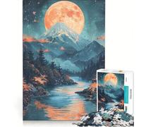 Puzzle per adulti da 1000 pezzi con il Monte Fuji in Giappone, ideale per dipingere, giochi per famiglie, analisi e logica, regalo perfetto per amici e parenti 38x26cm