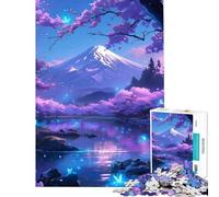Puzzle per adulti da 1000 pezzi con il Monte Fuji magico difficile e stimolante per migliorare la memoria giocattolo educativo per ragazzi dai 14 anni in su 38x52cm