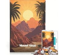 Puzzle per adulti da 1000 pezzi con il Monte Sinai al tramonto antistress per analisi e logica collezione d'artista belle arti 50x75cm