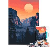 Puzzle per adulti da 1000 pezzi con il monte Yosemite gioco artistico gioco intellettuale rilassante gara di velocità manuale ottimo regalo per gli amanti dei giochi (dimensioni 38x26cm)