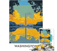 Puzzle per adulti da 1000 pezzi con il monumento di Washington DC Gioco divertente perfetto come decorazione regalo di Natale o di compleanno (dimensioni 38x26cm)