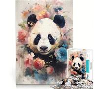 Puzzle per adulti da 1000 pezzi con il panda la meraviglia soffice gioco rilassante allena la mente e la mano compleanno e Natale 38x52cm
