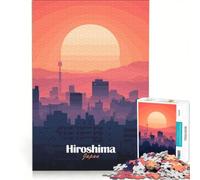 Puzzle per adulti da 1000 pezzi con il panorama di Hiroshima al tramonto gioco educativo decorazione da parete regalo di compleanno regalo di viaggio 50x75cm
