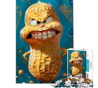 Puzzle per adulti da 1000 pezzi con il personaggio dei Peanuts arrabbiati gioco educativo giocattolo didattico regalo di Babbo Natale segreto decorazione per la casa (dimensioni 75x50cm)