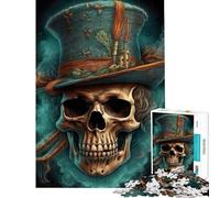 Puzzle per adulti da 1000 pezzi con il personaggio di Mister Skull e il suo cappello Gioco rilassante taglio di precisione sfida stimolante idea regalo (dimensioni 38x26cm)