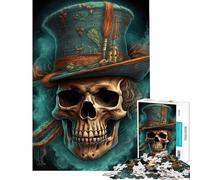 Puzzle per adulti da 1000 pezzi con il personaggio di Mister Skull Hat Puzzle per adulti gioco per famiglie un'opera d'arte un regalo perfetto per gli amanti dei videogiochi (dimensioni 50x75cm)