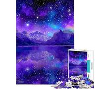 Puzzle per adulti da 1000 pezzi con il riflesso del lago cosmico Gioco divertente perfetto come decorazione regalo di Natale o di compleanno (dimensioni 50x75cm)