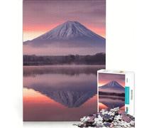 Puzzle per adulti da 1000 pezzi con il riflesso del Monte Fuji gioco pratico impegnativo da completare collezione d'artista belle arti 38x26cm