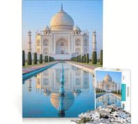 Puzzle per adulti da 1000 pezzi con il riflesso del Taj Mahal gioco educativo e divertente da fare a casa Ogni pezzo è unico 50x75cm