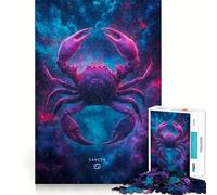 Puzzle per adulti da 1000 pezzi con il segno zodiacale del Cancro,taglio preciso,divertente gioco di logica,attività per il tempo libero e il compleanno (38x26cm)