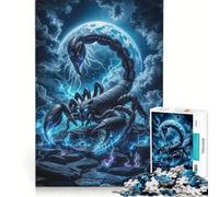 Puzzle per adulti da 1000 pezzi con il segno zodiacale dello Scorpione gioco pratico difficile e stimolante ideale come regalo per tutta la famiglia 38x26cm