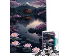 Puzzle per adulti da 1000 pezzi con il sereno Monte Fuji un gioco rompicapo che crea dipendenza e aiuta a coltivare la pazienza Idea regalo perfetta per decorare la stanza (dimensioni 38x26cm)
