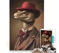 Puzzle per adulti da 1000 pezzi con il serpente in abito da boss nobile gioco rompicapo interazione genitore-figlio rafforza l'amore tra le coppie 50x75cm