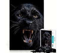 Puzzle per adulti da 1000 pezzi con il sibilo della Pantera Nera,incastro perfetto,gioco per la concentrazione, momenti di relax o per il compleanno 38x26cm