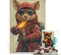 Puzzle per adulti da 1000 pezzi con il signor topo antistress da assemblare compleanno e Natale 50x75cm