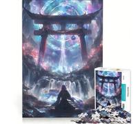 Puzzle per adulti da 1000 pezzi con il simbolo spirituale del Torii gioco pratico rilassante e stimolante per la mente ideale come decorazione da scrivania 38x52cm