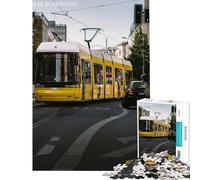 Puzzle per adulti da 1000 pezzi con il tram di Berlino gioco impossibile sfida per l'intelligenza giocattolo avvincente regalo di compleanno per divertimento in famiglia (dimensioni 75x50cm)