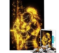 Puzzle per adulti da 1000 pezzi con illustrazione del Cavaliere d'Oro Divertimento a casa attività antistress per migliorare la memoria adatto a partire dai 14 anni (38x26cm)