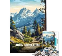 Puzzle per adulti da 1000 pezzi con illustrazione del paesaggio del John Muir Trail Gioco rilassante ed educativo ideale come sfida o regalo di compleanno perfetto per decorare le pareti (38x52cm)