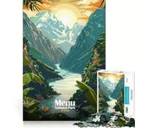 Puzzle per adulti da 1000 pezzi con illustrazione del paesaggio del Parco Nazionale del Perù Gioco di precisione,divertente e stimolante per la mente compleanno (50x75cm)