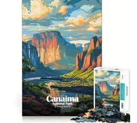 Puzzle per adulti da 1000 pezzi con illustrazione del Parco Nazionale di Canaima,Venezuela Gioco di precisione,giocattolo stimolante per la mente,per il tempo libero,regalo di compleanno (38x26cm)