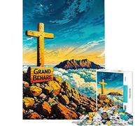 Puzzle per adulti da 1000 pezzi con illustrazione della vetta del monte Grand Benare Puzzle per adulti giochi per famiglie antistress compleanni e occasioni speciali (50x75cm)