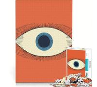 Puzzle per adulti da 1000 pezzi con illustrazione dell'occhio onniveggente, gioco pratico, ideale per passare il tempo durante le vacanze a casa e per rafforzare l'amore di coppia 38x52cm