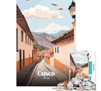 Puzzle per adulti da 1000 pezzi con illustrazione di una strada di Cusco Perù Un gioco avvincente che aiuta a coltivare la pazienzale per tutta la famiglia e per migliorare la memoria Un'ottima