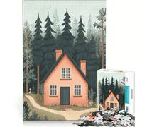Puzzle per adulti da 1000 pezzi con illustrazioni di un cottage da sogno, gioco impossibile, difficile, compleanni e occasioni speciali 38x52cm