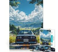 Puzzle per adulti da 1000 pezzi con immagine di una BMW ME in un paesaggio,con dettagli nitidi e intagliati Gioco divertente e rilassante,ideale come regalo di Natale 50x75cm