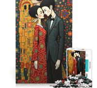 Puzzle per adulti da 1000 pezzi con immagini di Gustav Klimt e Tim Burton, gioco pratico, rilassante e stimolante per la mente, ideale come regalo di compleanno o di viaggio 50x75cm