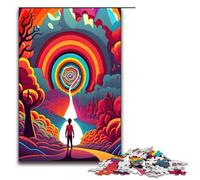 Puzzle per adulti da 1000 pezzi con intelligenza artificiale e raffigurante un bambino che sogna puzzle in legno per adulti difficile e stimolante 75x50 cm